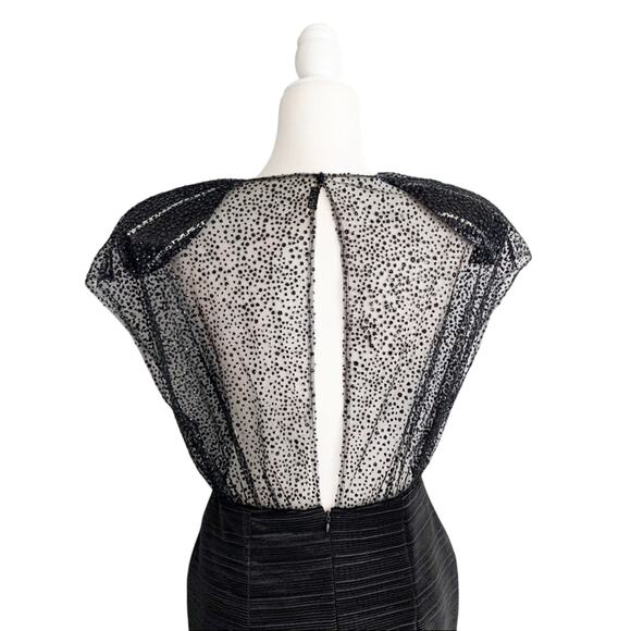 Daniele Carlotta Pleated Mini Dress Large Black NWT - Picture 6 of 13